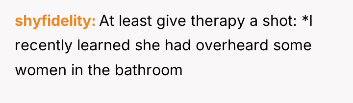 shyfidelity At least give therapy a shot: *I recently learned...