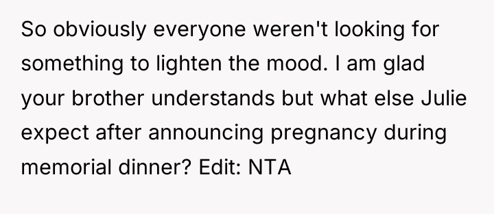So obviously everyone weren't looking for something to lighten the...