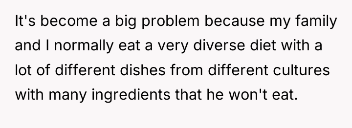 It's become a big problem because my family and I...