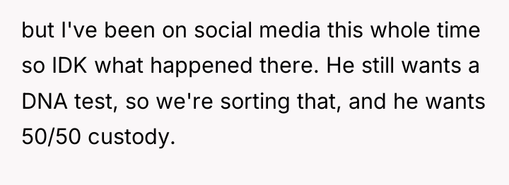 but I've been on social media this whole time so...