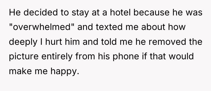 He decided to stay at a hotel because he was...