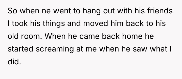 So when ne went to hang out with his friends...