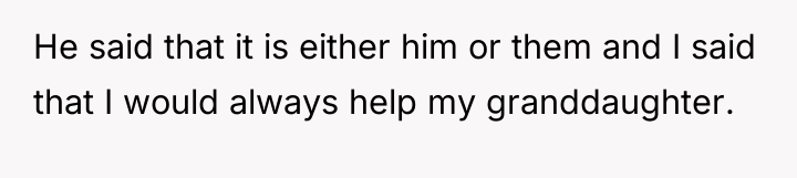 He said that it is either him or them and...