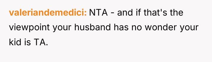 valeriandemedici NTA - and if that's the viewpoint your husband...