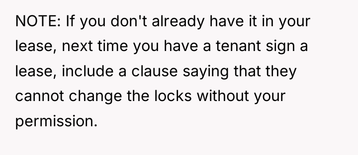 NOTE: If you don't already have it in your lease,...