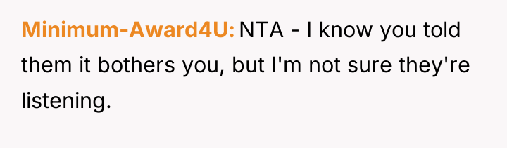 Minimum-Award4U NTA - I know you told them it bothers...