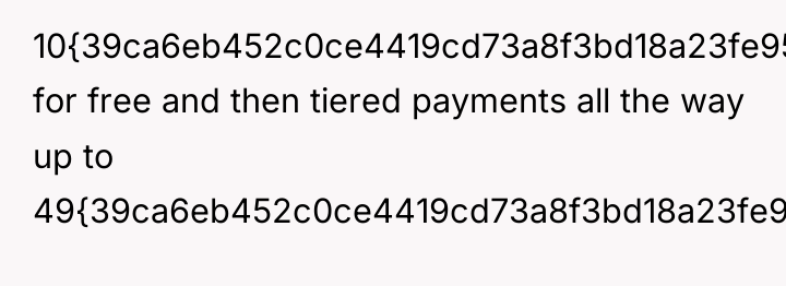 10{39ca6eb452c0ce4419cd73a8f3bd18a23fe95ab4febb092bc2ab1b542eeea82f} for free and then tiered payments all the way...