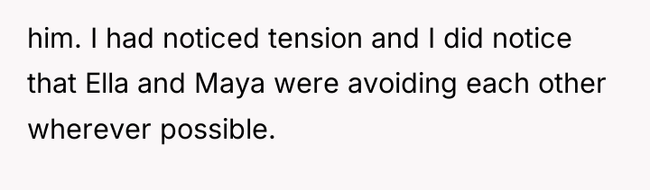 him. I had noticed tension and I did notice that...