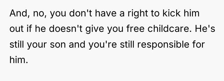 And, no, you don't have a right to kick him...