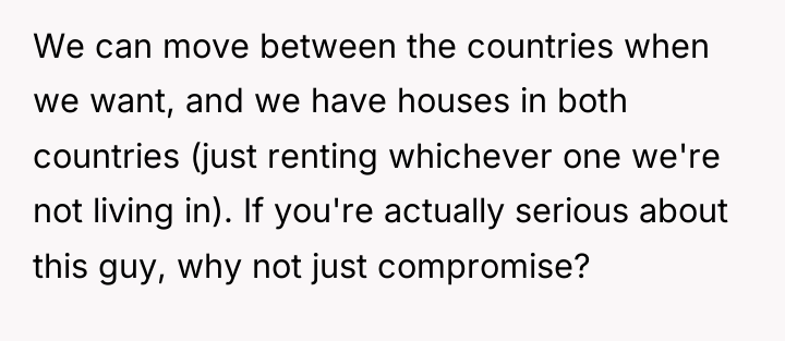 We can move between the countries when we want, and...