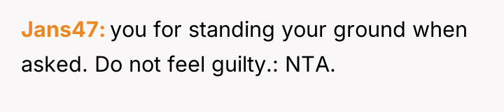 Jans47 you for standing your ground when asked. Do not...
