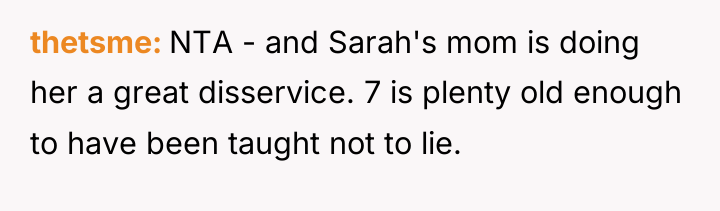 thetsme NTA - and Sarah's mom is doing her a...