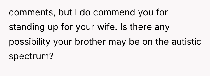 comments, but I do commend you for standing up for...