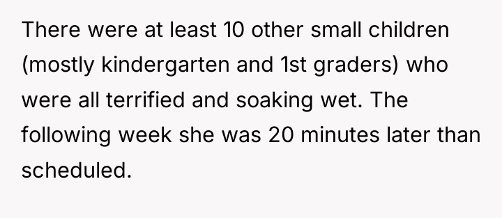 There were at least 10 other small children (mostly kindergarten...