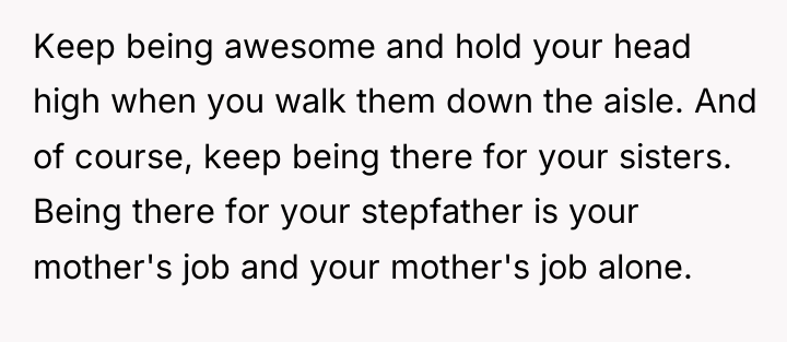 Keep being awesome and hold your head high when you...