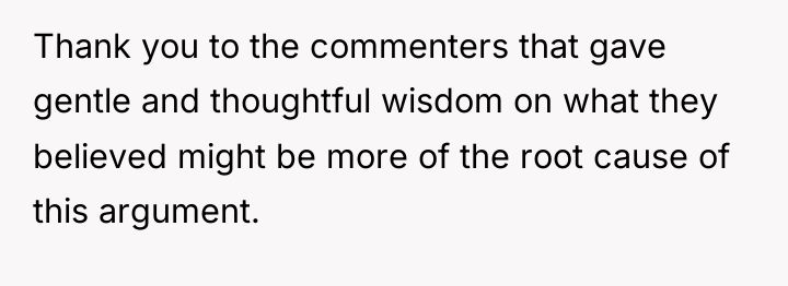 Thank you to the commenters that gave gentle and thoughtful...