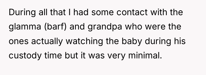 During all that I had some contact with the glamma...
