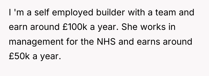 I 'm a self employed builder with a team and...