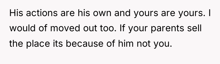 His actions are his own and yours are yours. I...