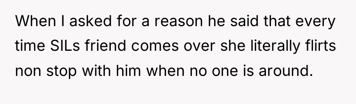 When I asked for a reason he said that every...
