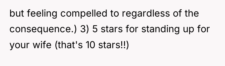 but feeling compelled to regardless of the consequence.) 3) 5...