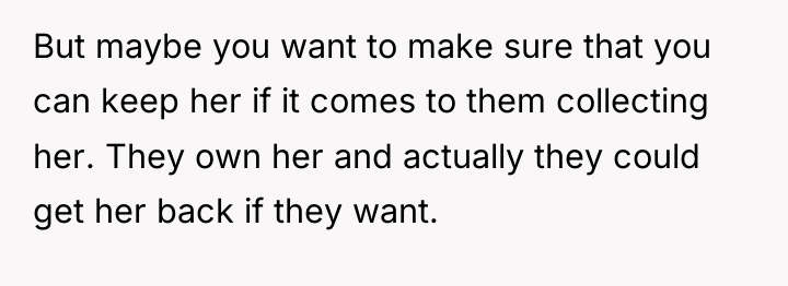 But maybe you want to make sure that you can...