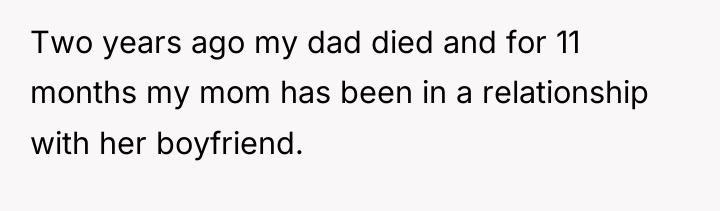 Two years ago my dad died and for 11 months...