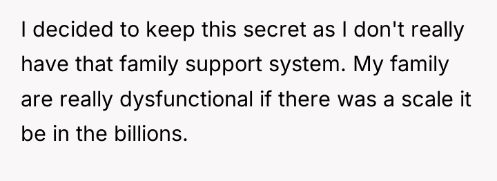 I decided to keep this secret as I don't really...