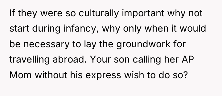 If they were so culturally important why not start during...
