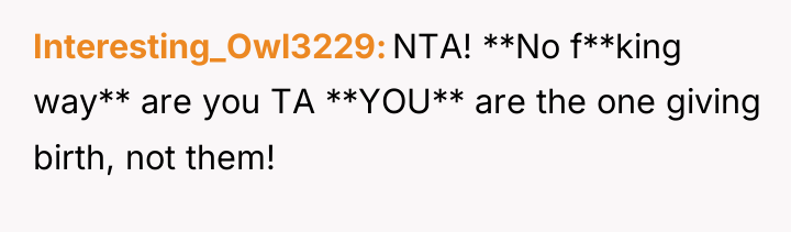 Interesting_Owl3229 NTA! **No f**king way** are you TA **YOU** are...