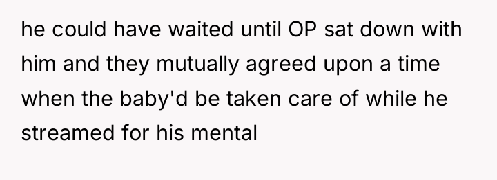 he could have waited until OP sat down with him...