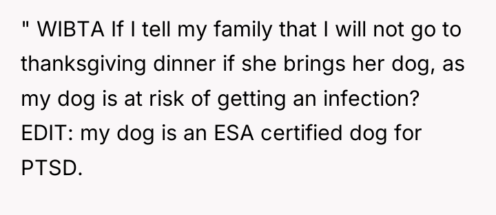 " WIBTA If I tell my family that I will...