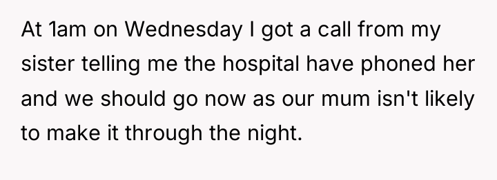 At 1am on Wednesday I got a call from my...