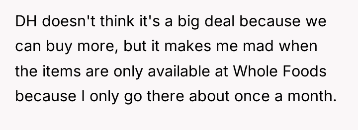 DH doesn't think it's a big deal because we can...