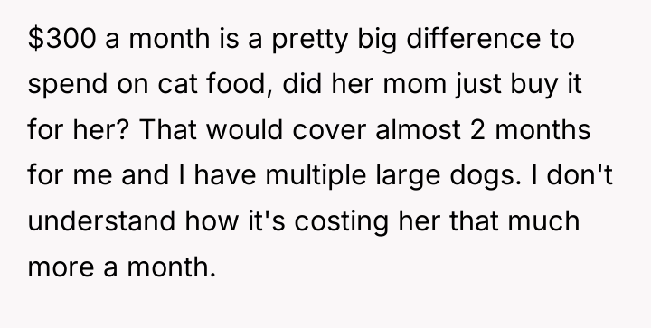 $300 a month is a pretty big difference to spend...