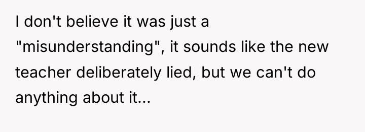 I don't believe it was just a "misunderstanding", it sounds...