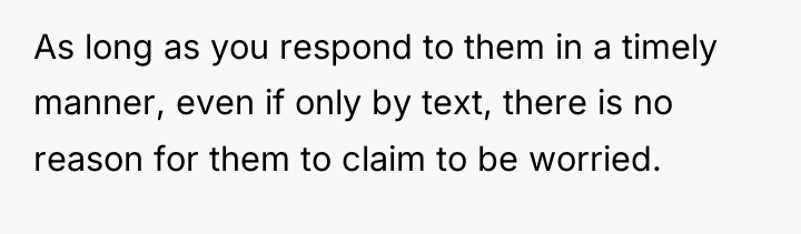 As long as you respond to them in a timely...