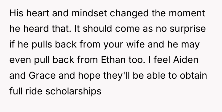 His heart and mindset changed the moment he heard that....