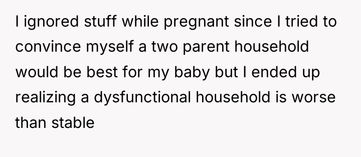 I ignored stuff while pregnant since I tried to convince...
