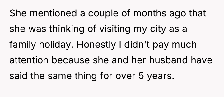 She mentioned a couple of months ago that she was...