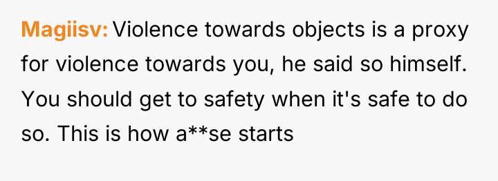 Magiisv Violence towards objects is a proxy for violence towards...