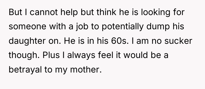 But I cannot help but think he is looking for...