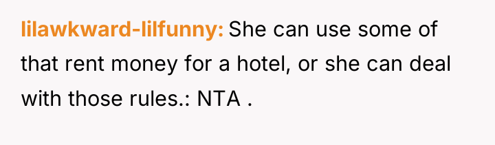 lilawkward-lilfunny She can use some of that rent money for...