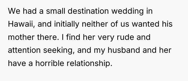 We had a small destination wedding in Hawaii, and initially...