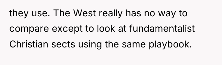 they use. The West really has no way to compare...