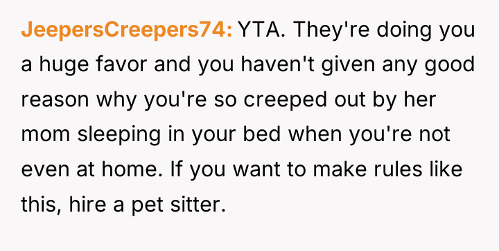 JeepersCreepers74 YTA. They're doing you a huge favor and you...