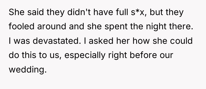 She said they didn't have full s*x, but they fooled...