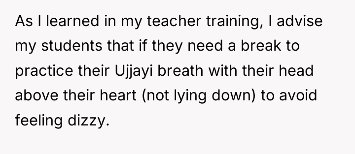 As I learned in my teacher training, I advise my...