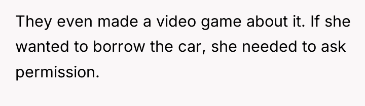 They even made a video game about it. If she...