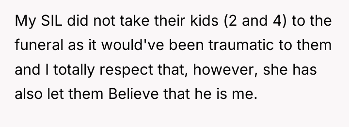 My SIL did not take their kids (2 and 4)...